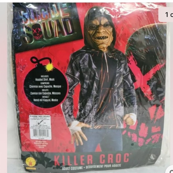*NEW* DC Comics Suicide Squad Killer Croc Costume Adult - Picture 2 of 5